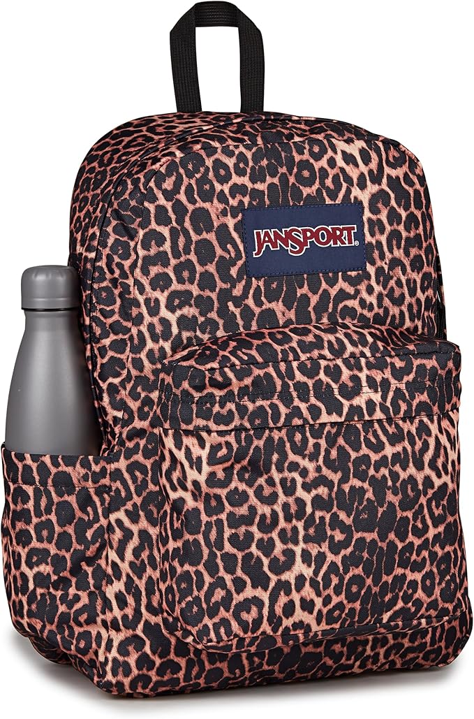JanSport SuperBreak Plus Backpack with Padded 15-inch Laptop Sleeve and Integrated Bottle Pocket - Spacious and Durable Daypack for Work and Travel - Animal Illusion