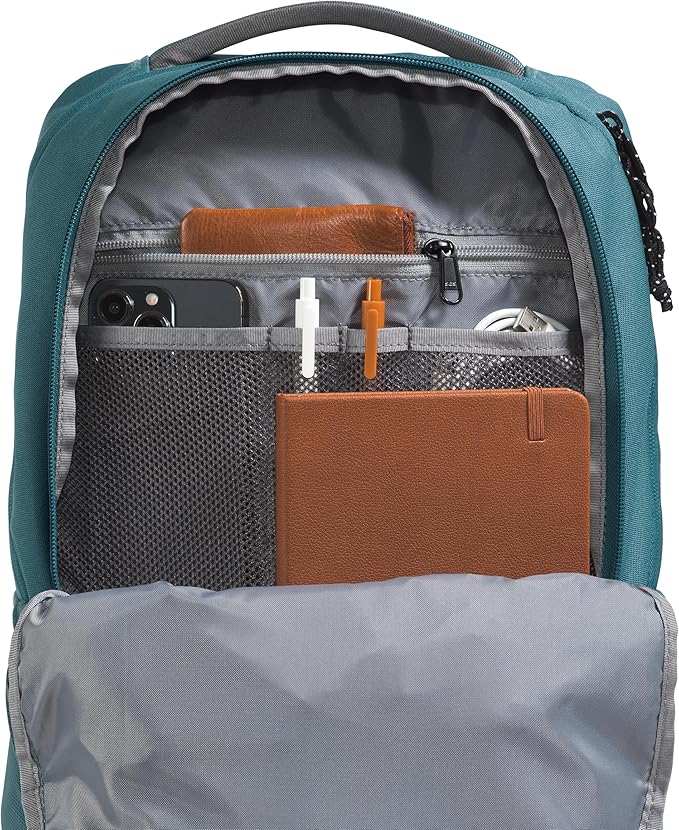The North Face Lichen Daypack - Everyday Commuter Backpack, Laptop Sleeve, Water Bottle Pockets, Center Front Pouch, Space/Anthracite Grey, One Size
